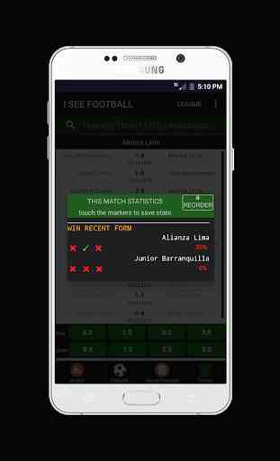 Soccer Statistics App(I See Football) 1