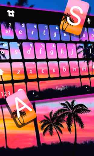 Sunset Beach 2 Keyboard Theme 2