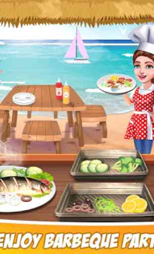 Super Chef Beach Bbq Kitchen Story Cooking Games 3