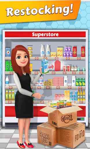 Supermarket Cash Register Sim: Girls Cashier Games 3