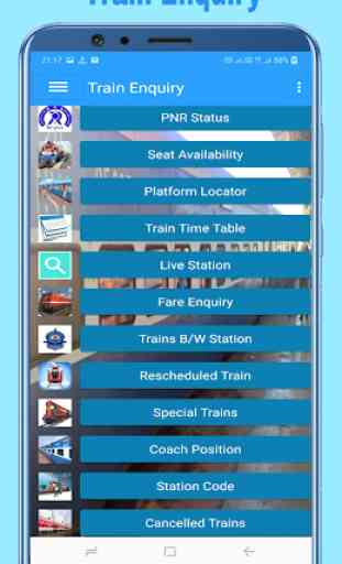 Train Enquiry, Live Train, Seat & PNR Status 1