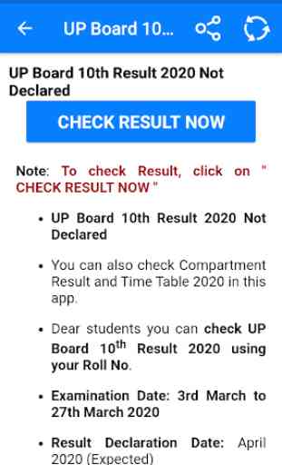 U.P. Board Results 2020 3