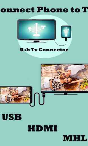 USB Connector phone to tv (hdmi/mhl/usb) 1