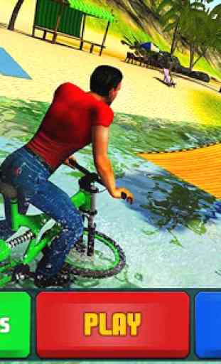 Water Surfer Floating BMX Bicycle Rider Racing 1