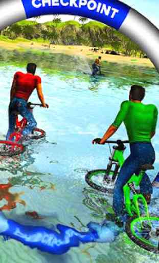Water Surfer Floating BMX Bicycle Rider Racing 2