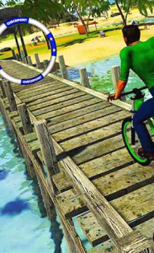 Water Surfer Floating BMX Bicycle Rider Racing 3
