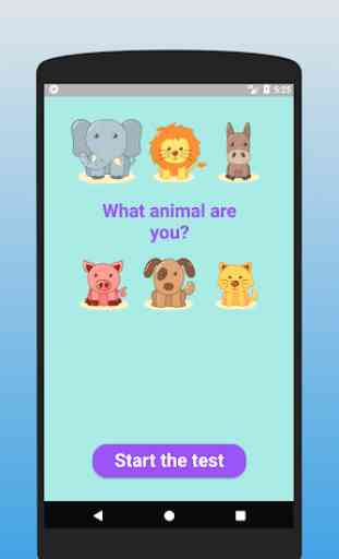 What animal are you? Test 1
