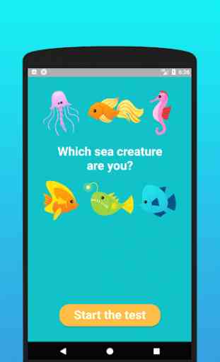 Which sea creature are you? Test 1
