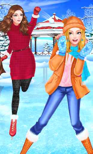 Winter Fun: Ice Skating Girls 3
