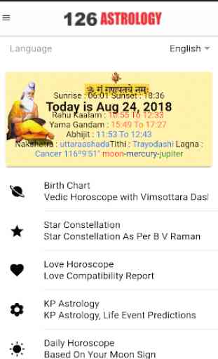 126 Astrology: Birth Chart Analysis, Kundli App 1