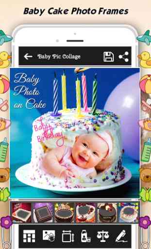 Baby Collage : Name, Card, Pics & Photo Frames 4