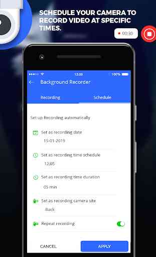 Background Video Recorder - Smart Recorder Video 3