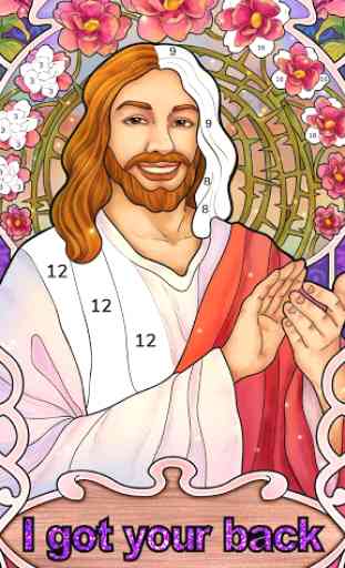 Bible Coloring - Paint by Number, Free Bible Games 1
