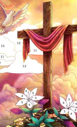 Bible Coloring - Paint by Number, Free Bible Games 2