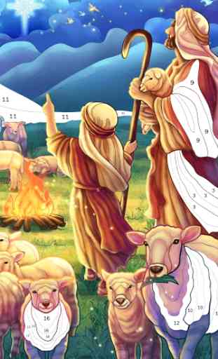 Bible Coloring - Paint by Number, Free Bible Games 4