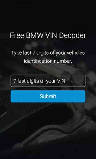 Bimmer VIN Decoder for BMW 1
