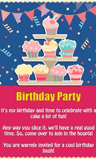 Birthday Party Invitation 2