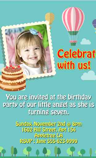 Birthday Party Invitation 3