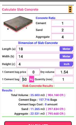 Builder Calculator - Concrete Volume Calculator 3