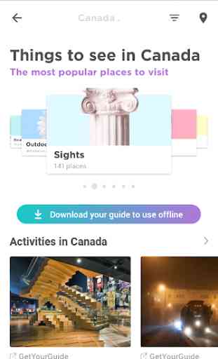 Canada Travel Guide in English with map 2