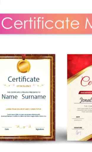 Certificate Maker - Certificate Editor With Design 1