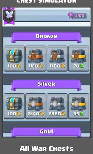 Chest Simulator for Clash Royale 2