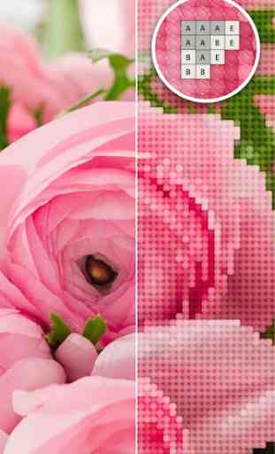 Color by Letter - Sewing game  Cross stitch 1