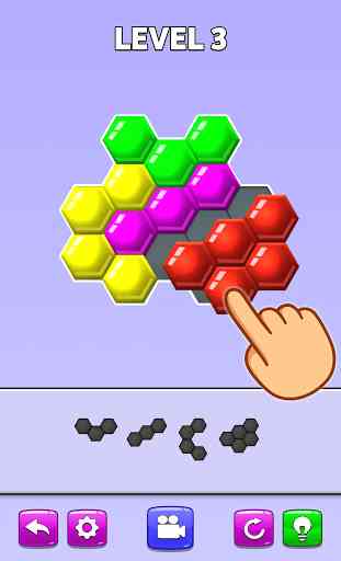 Color Match Puzzle - Fill the Hexa Board 1
