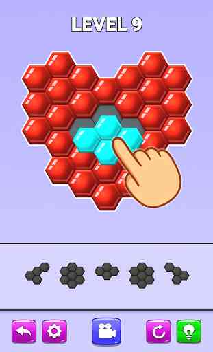 Color Match Puzzle - Fill the Hexa Board 2
