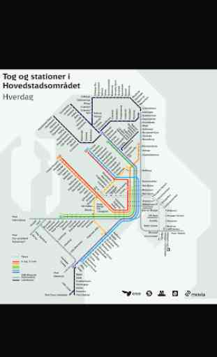 Copenhagen Rail Map 1