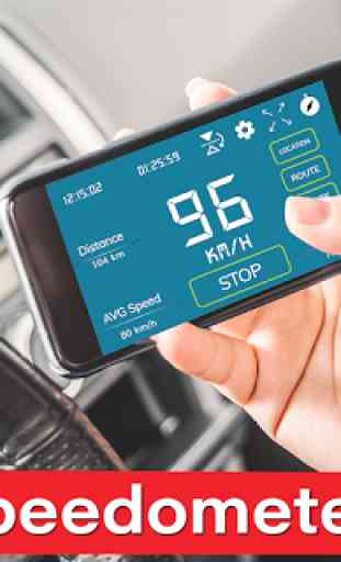 Digital Speedometer - GPS Offline odometer HUD Pro 1