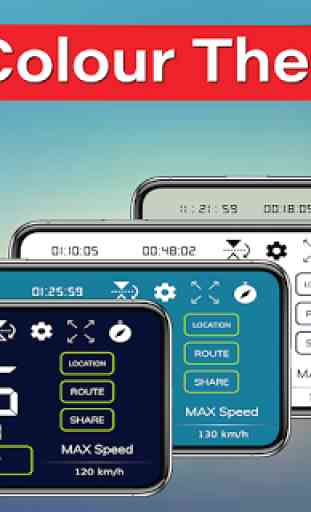 Digital Speedometer - GPS Offline odometer HUD Pro 2