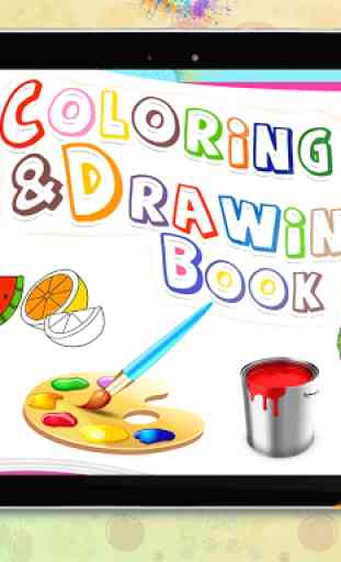 Drawing populer fruits for kids - drawing book 4