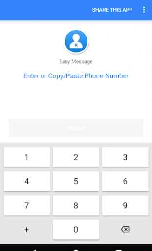 Easy Message - Quick send messages to phone number 1