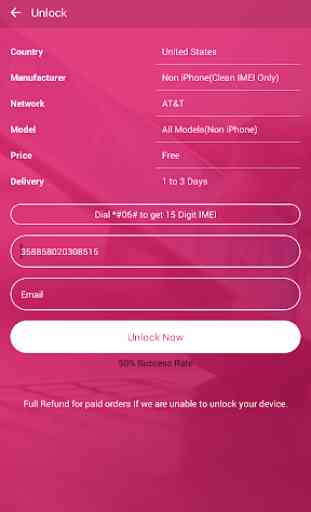 Free Unlock Network Code for LG SIM 2