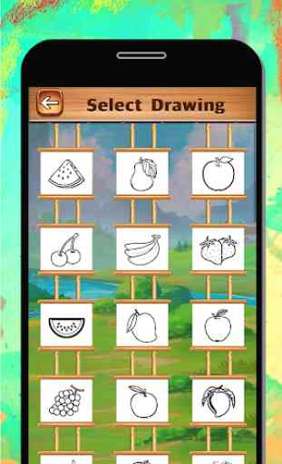 Fruits Coloring Book & Drawing Book 2