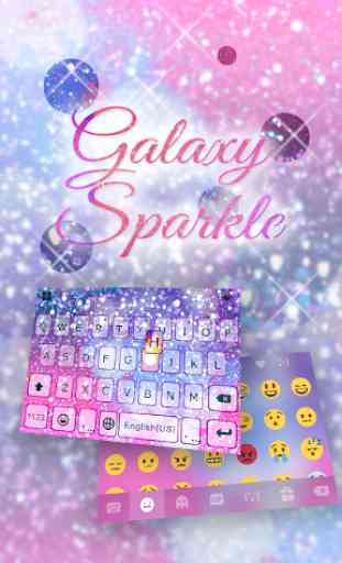 Galaxy Sparkle Kika Keyboard 1