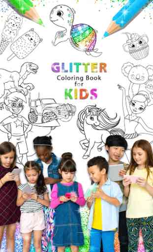 Glitter Coloring Book for Kids: Kids Games 1
