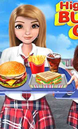 High School Café Girl: Burger Serving Cooking Game 1