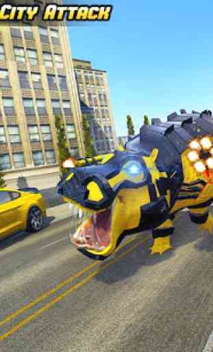 Hippo Robot Car Transform Battle-Rhino Robot Games 1