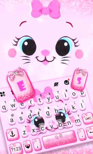 Kitty Smile Keyboard Theme 2