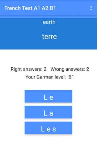 Learn French test A1 A2 B1, Grammar, Word trainer 3