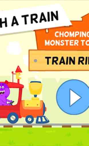 My Monster Town - Toy Train Games for Kids 1