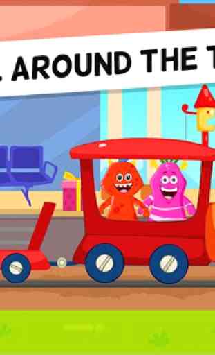 My Monster Town - Toy Train Games for Kids 2