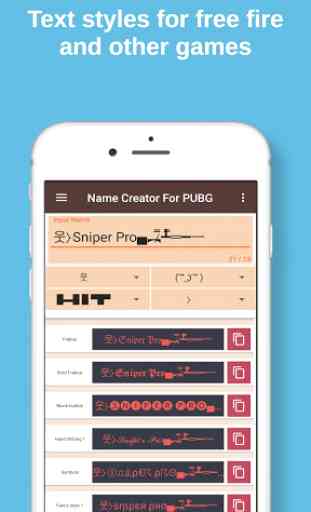 Name creator for pubg 2