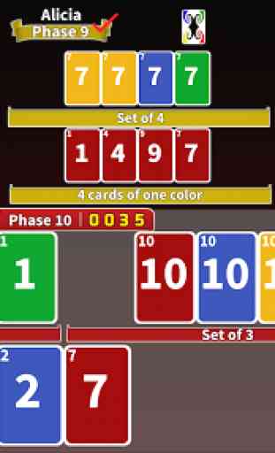 Phase Rummy 2: card game with 10 phases 1