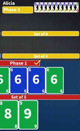 Phase Rummy: card game with 10 phases 1