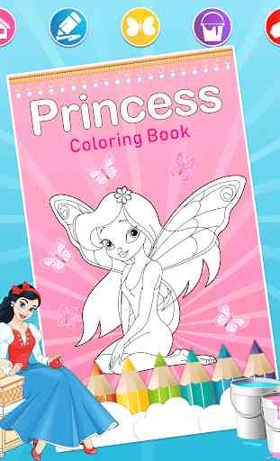 Princess Coloring Pages for Kids  2