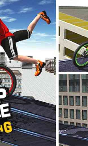 Rooftop BMX Bicycle Tracks 3D 1