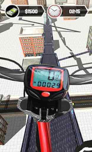 Rooftop BMX Bicycle Tracks 3D 2